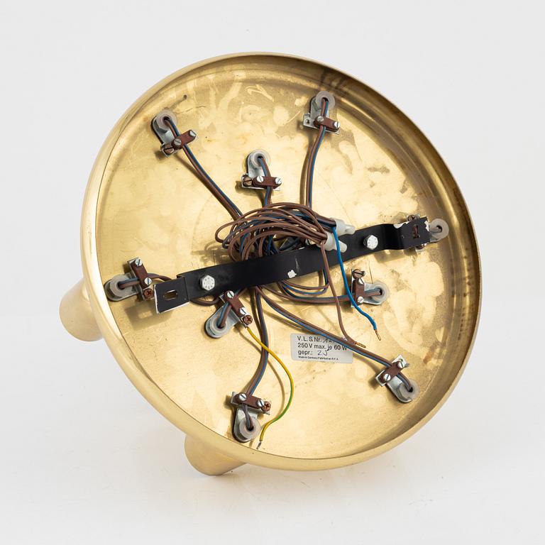 A brass ceiling light, Germany, second part of the 20th Century.