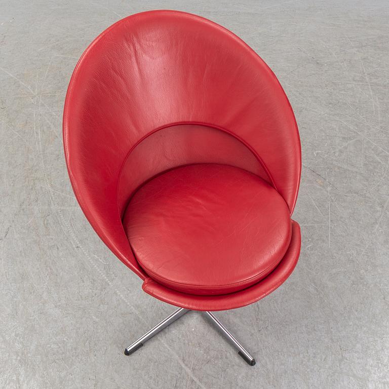 VERNER PANTON, stolar, 4 st, "Cone Chair", Frem Røjle, Danmark.