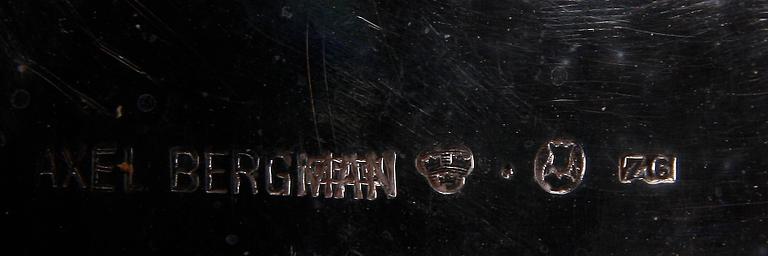 SKÅL samt BÄGARE, 2 st, silver, CG Hallberg, Axel Bergman, GAB, Stockholm, 1902-1941.