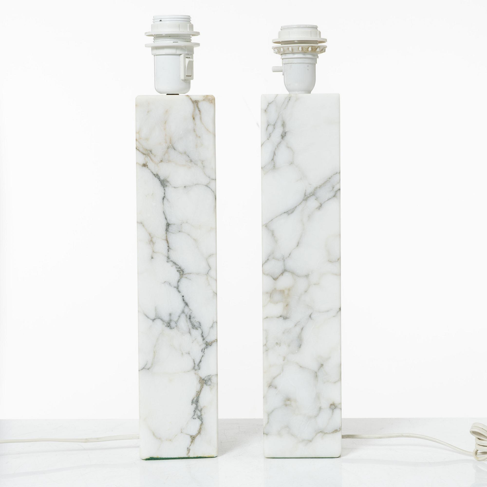 Table lamps, a pair, Bergboms, second half of the 20th century.