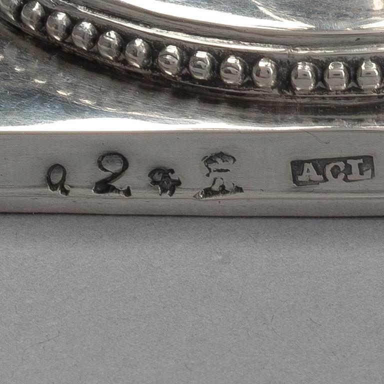 RYYPPYPIKARIPARI, hopeaa, Turku 1798, A.C.Levon, paino 168 g.