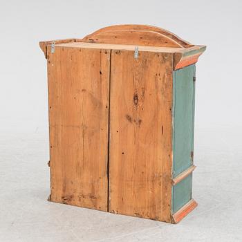 A painted wall cabinet 19th Century.