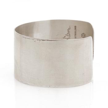 A Wiwen Nilsson sterling bangle, Lund 1965.