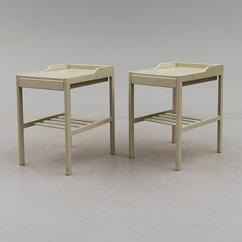 SÄNGBORD, 1 par, Bertil Fridhagen, Bodafors, 1960-tal.