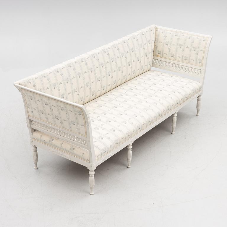 A Gustavian-style sofa, Sweden, second half of the 19th century.