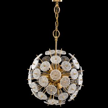 A CEILING LAMP BY VAL SAINT LAMBERT MID 20TH CENTURY.