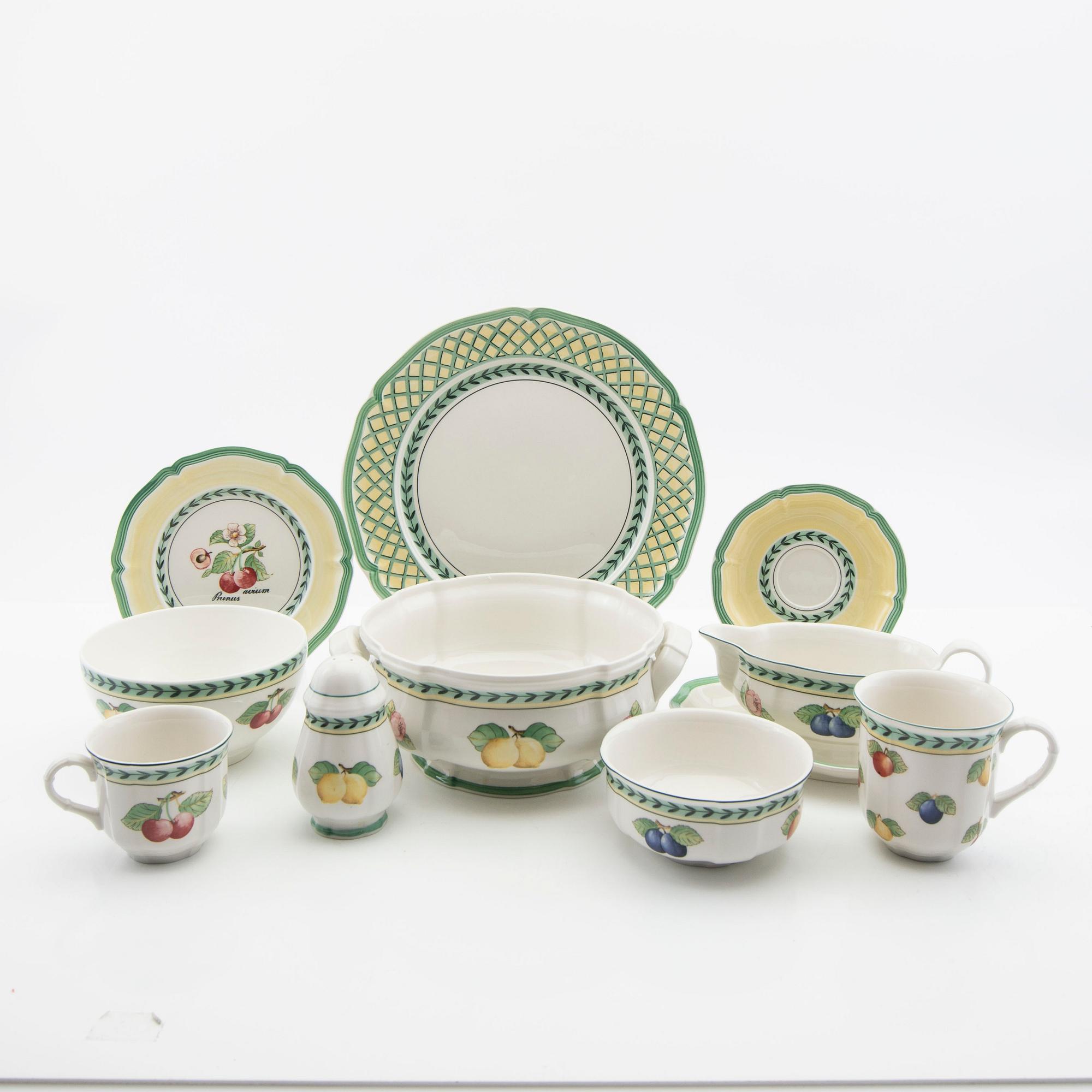 Service, 73 pieces, porcelain, "French Garden Fleurence", Villeroy & Boch, Germany.