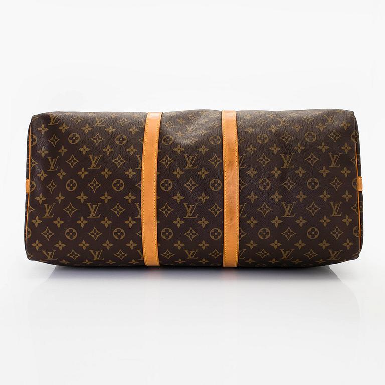 Louis Vuitton, a Monogram Canvas 'Keepall 55 Bandoulière' weekend bag.