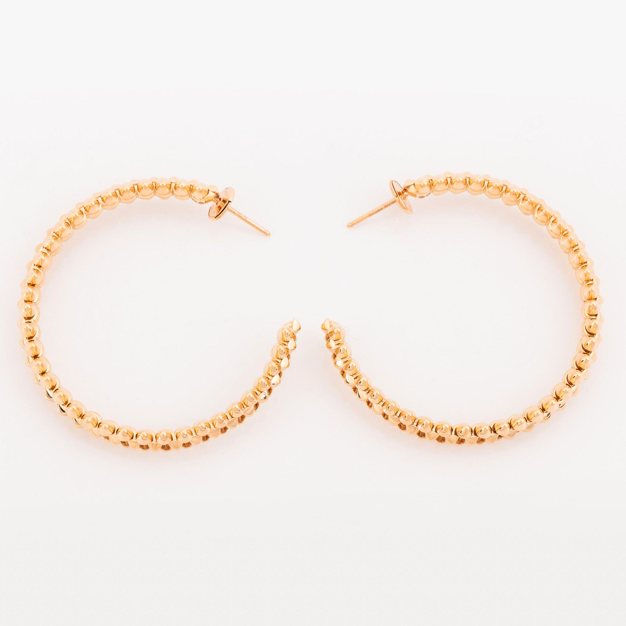 Cartier ett par örhängen "Clash de Cartier" 18K guld.