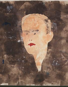LENNART ASCHENBRENNER, mixed media on paper. Signed and dated 03.