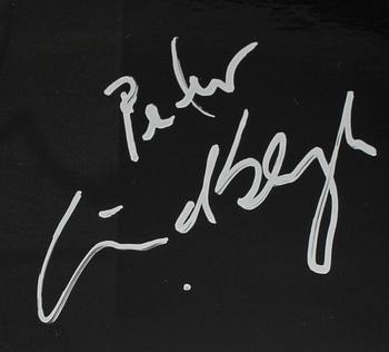 AUTOGRAFBILD, signerad Peter Lindberg, 2000-tal.