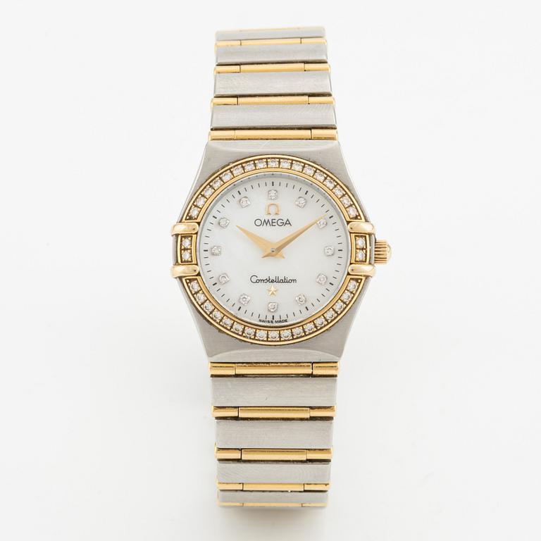 Omega, Constellation, "MOP Diamond Dail", wristwatch, 25.5 mm.