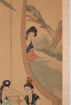 A pair of scroll paintings, signed Zhang Zhiwan (1811-1897).