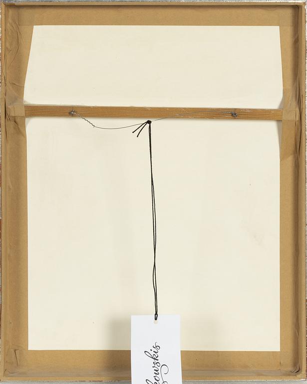 Inge Schiöler, chalk drawing, signed.