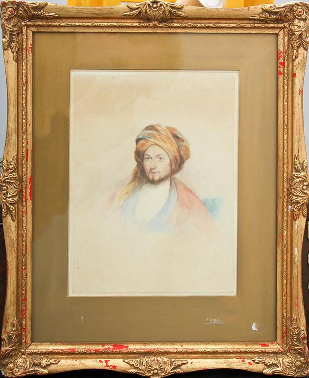 OKÄND KONSTNÄR, akvarell, England, otydligt sign o dat- 1838.