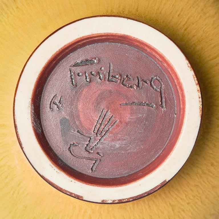 Berndt Friberg, a stoneware vase, Gustavsberg Studio, Sweden 1966.
