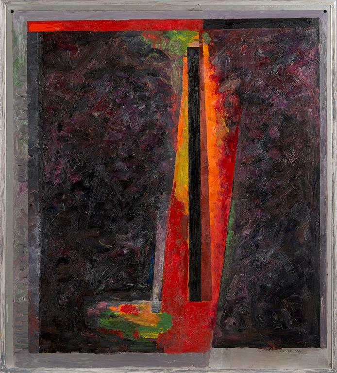 OLAVI KOROLAINEN, acrylic on aluminium, signed and dated 1994.