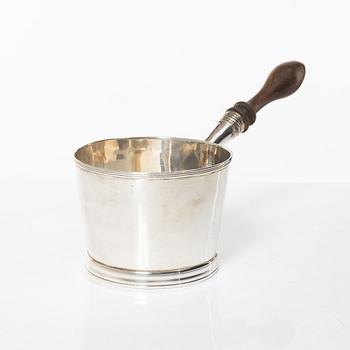 An English silver Brandypan, London 1797, Swedish import mark.