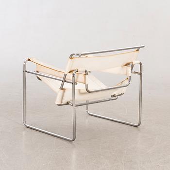 MARCEL BREUER, fåtölj "Wassily" Gavina, 1900-talets senare del.