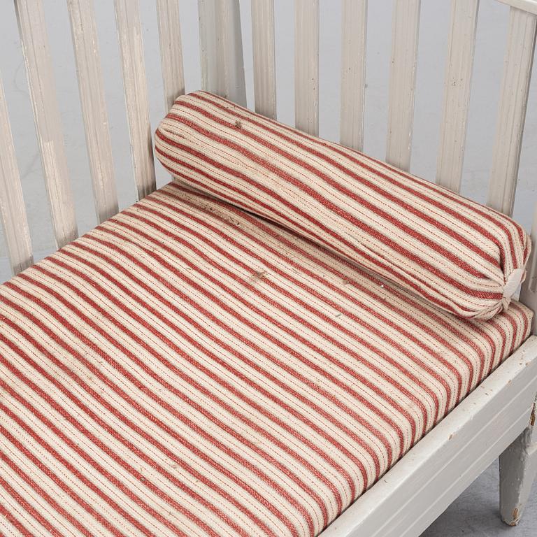 A painted Gustavian style sofa, 19th Century.