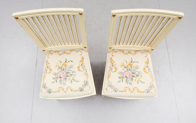 STOLAR, 1 par, gustavianska, 1700-talets slut.