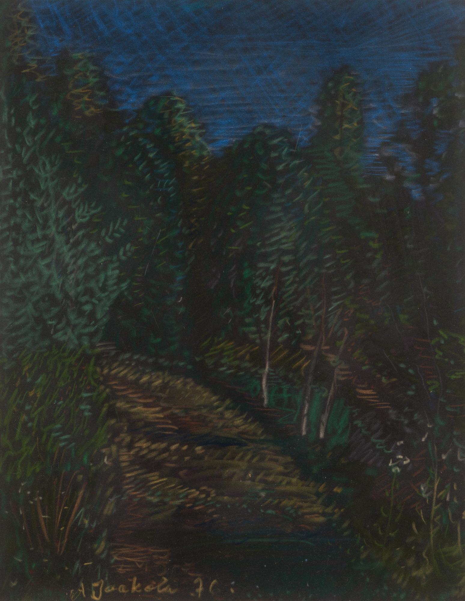 ALPO JAAKOLA, mixed media, signed and dated -76.