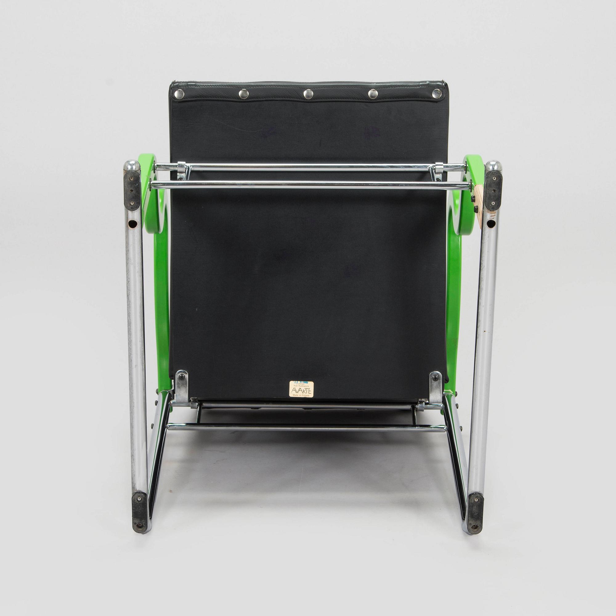 Yrjö Kukkapuro, nojatuoli "Experiment", Avarte 1980-luku.