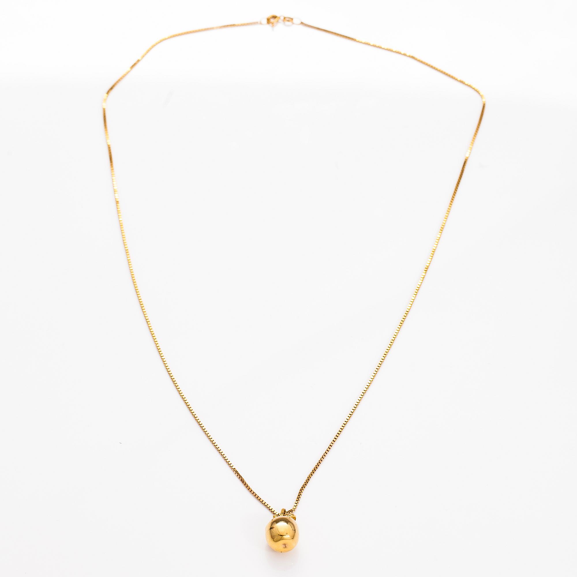 A 14K gold necklace. Finland.