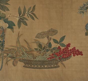 A Chinese painting by unknown artist, presumably late Qing dynasty.