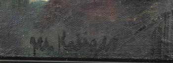 Albert Krüger, Italienskt landskap med byggnader.