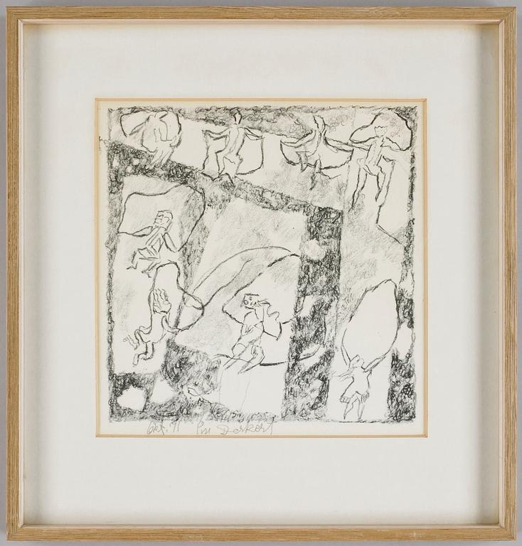 SIRI DERKERT, litografi, signerad i blyerts och otydligt daterad.