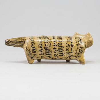 LISA LARSON, figur, stengods, ur serien "Stora Zoo", Gustavsberg.