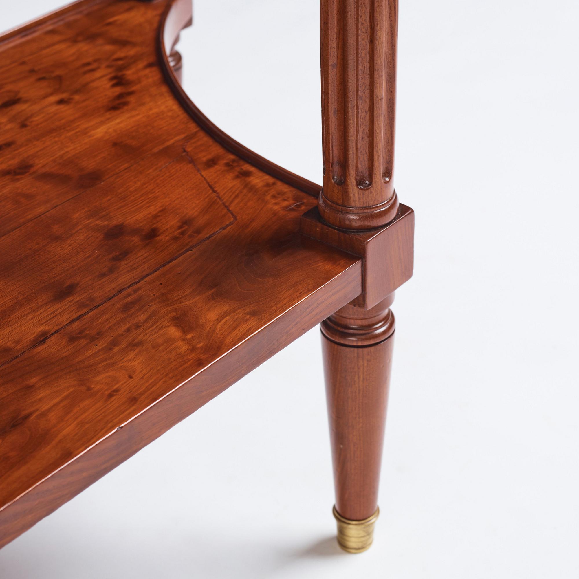 A Louis XVI console desserte by F. Schey (master in Paris 1777), late 18th century.