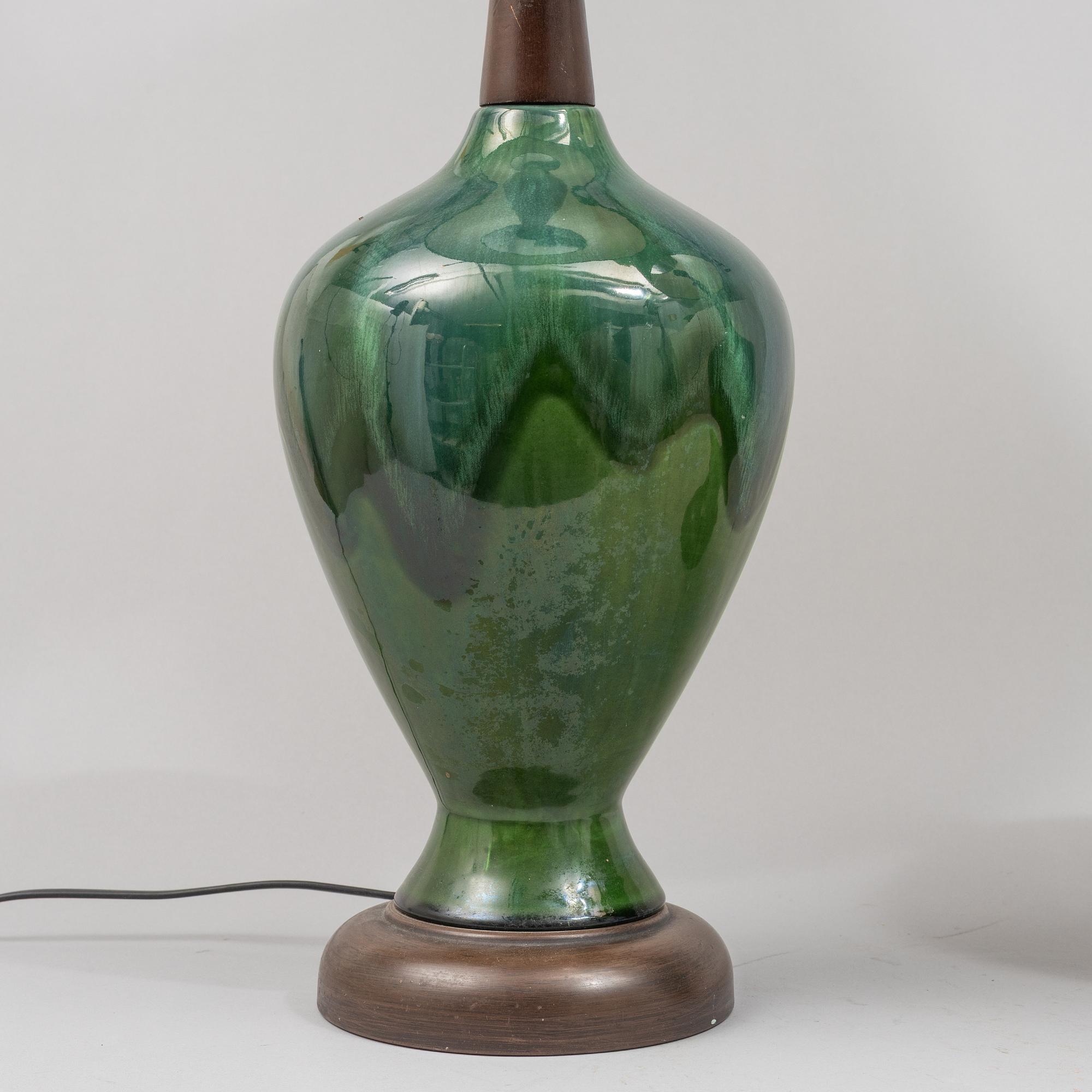 A pair of table lamps, second half of the 20th century.