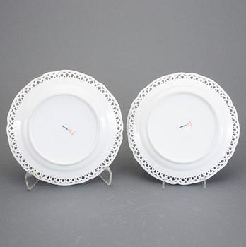 DESSERTTALLRIKAR, porslin, 5 st, KPM, 1900-talets början.