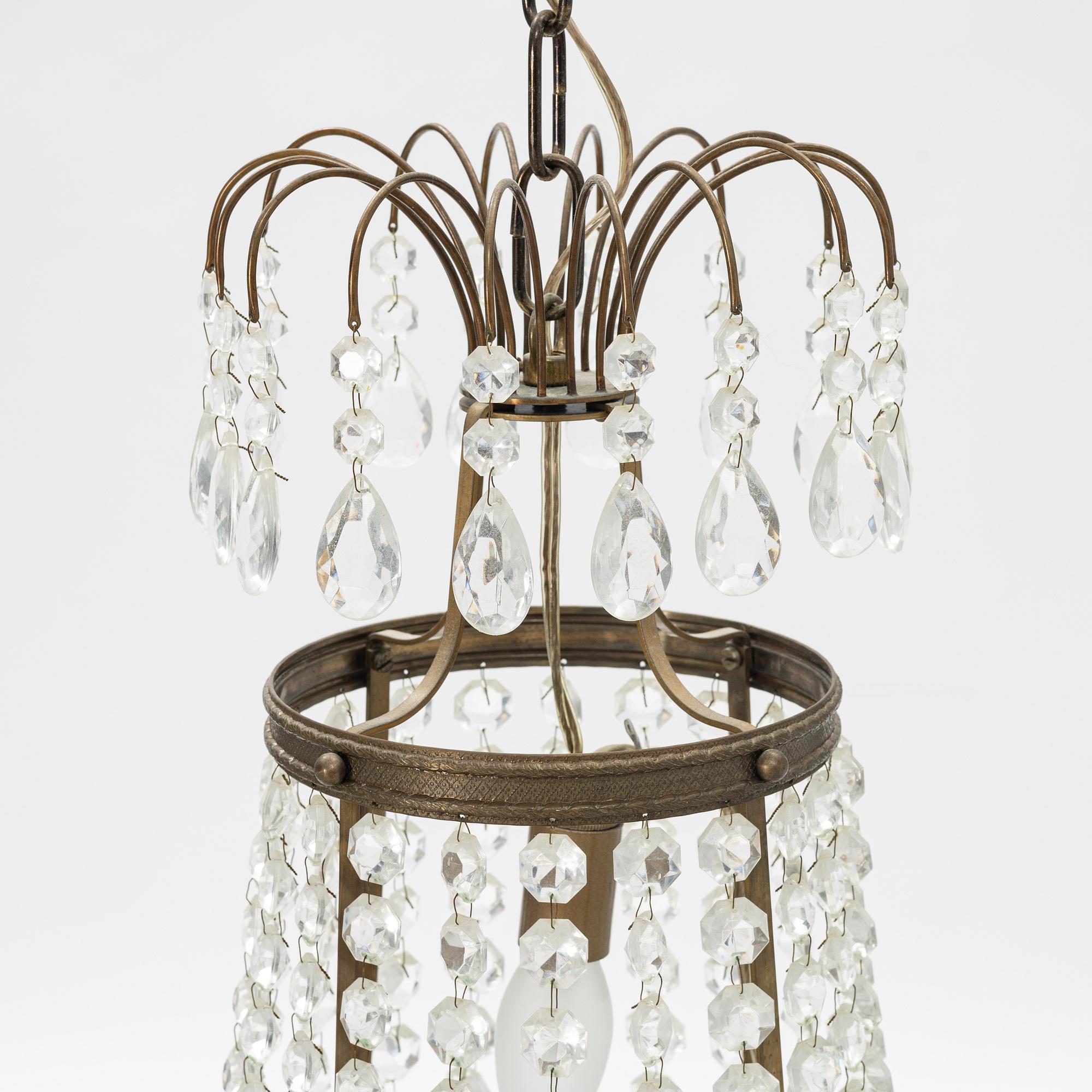 A Gustavian style chandelier, 20th Century.