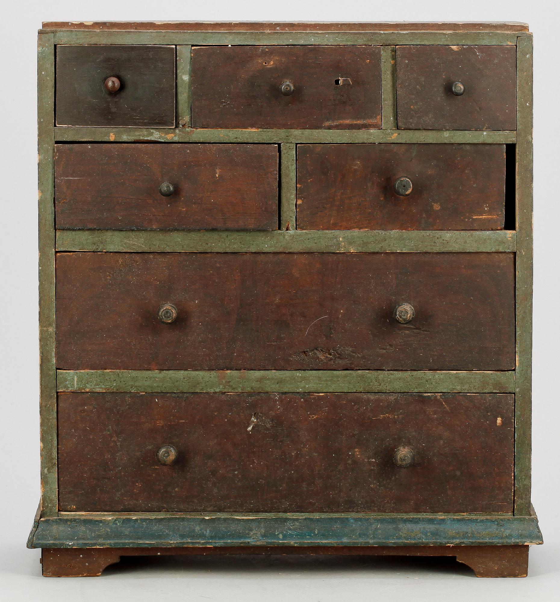 LÅDFACK, allmoge, 1800-tal.