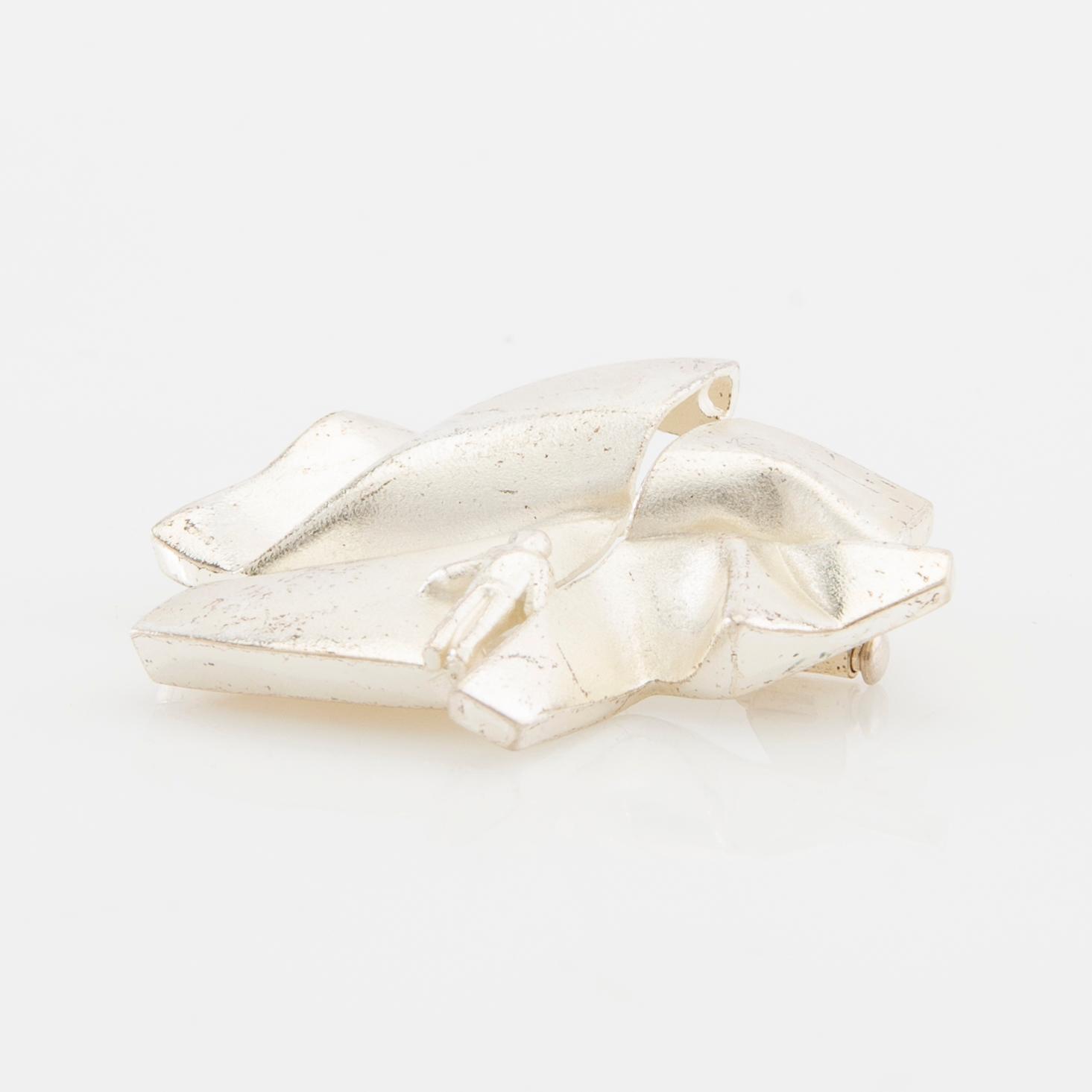 Björn Weckström, Brooch "Stranger on Io" sterling silver, Lapponia 1993.