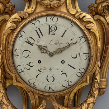 An end of the 18th century Gustavian wall clock.