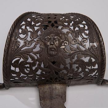VÄNSTERHANDSDOLK, järn, renässansstil, 1800-tal.