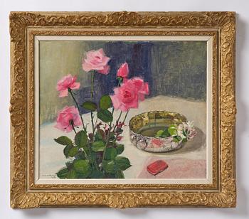 Olle Hjortzberg, Still life with roses.