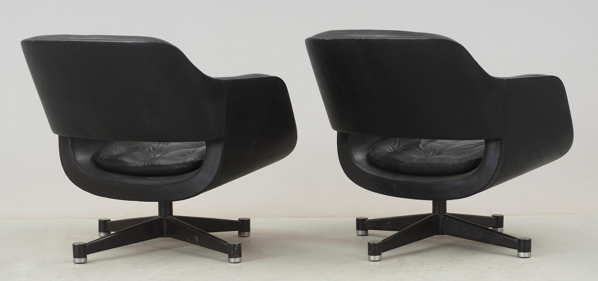EERO AARNIO, fåtöljer, ett par, "Grand Chairs", formgivna 1962.
