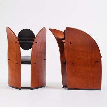 Svein Gusrud, a pair of "Sevilla" armchairs, Møremøbler, Norway 1990s.