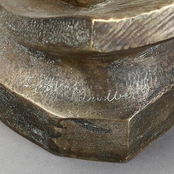 GUSTAF SANDBERG, skulptur, brons, signerad. Gjuteri: Erik Petterson Fud.