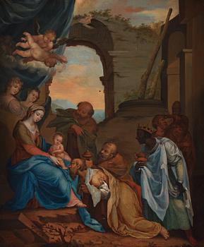 792. Andreas von Behn, The Adoration of the Magi and Christ among the Doctors, a pair.