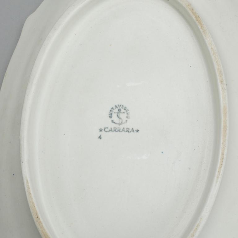 FAT samt VAS, 2 delar, "Carrara", Wilhelm Kåge, Gustavsberg.