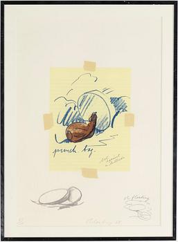 CLAES OLDENBURG, färglitografi, sign och numr 30/100, daterad 68.