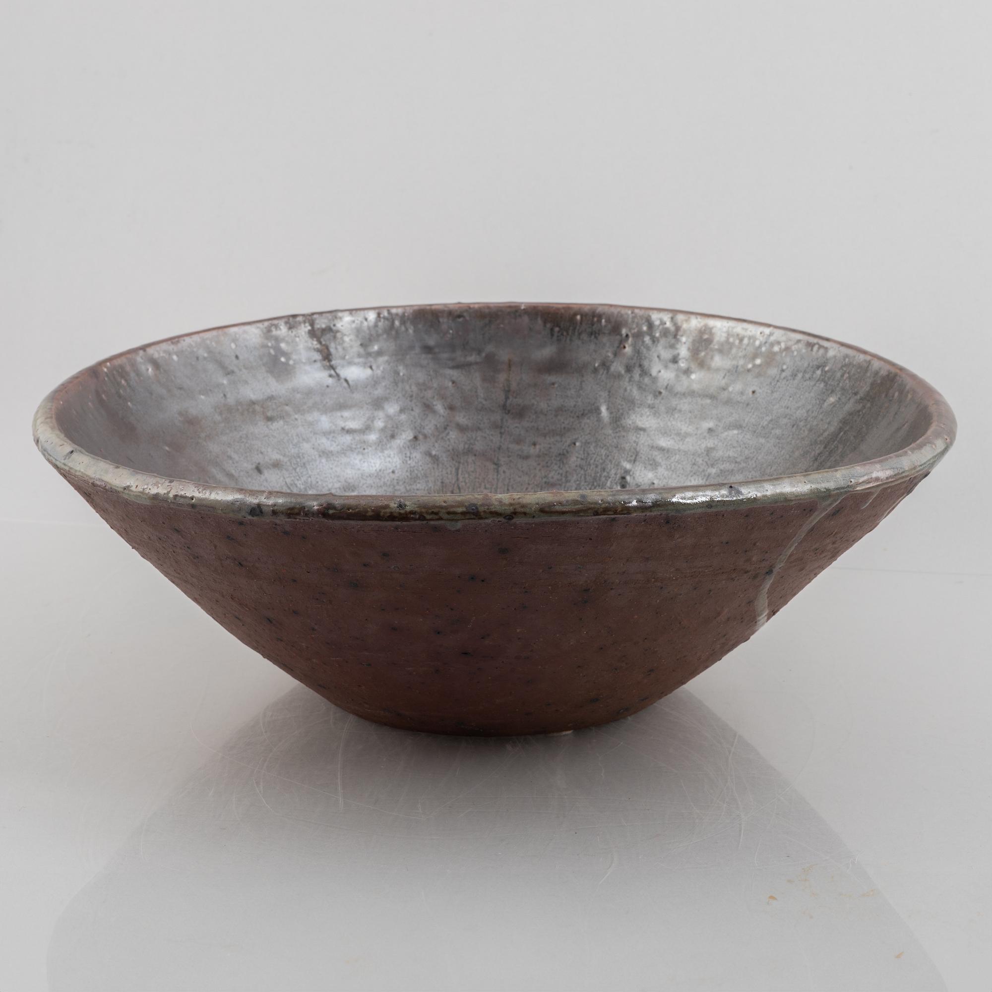 Rolf Palm, a stoneware bowl, Mölle 1963.