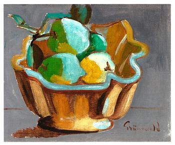 Isaac Grünewald, Still Life with Fruits in a Bowl.