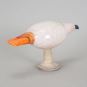 OIVA TOIKKA, skulptur, fågel, "Pale Male", Nuutajärvi, Finland, 961/2000.